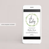 Oh Baby Baby Green Shower evite template by LittleSizzle