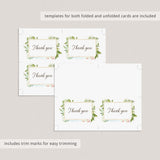 Instant download baby shower thank you cards by LittleSizzle