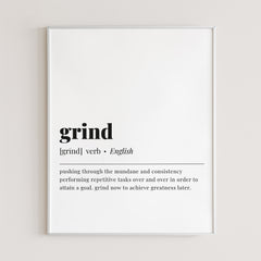 Grind Definition Print Instant Download by Littlesizzle