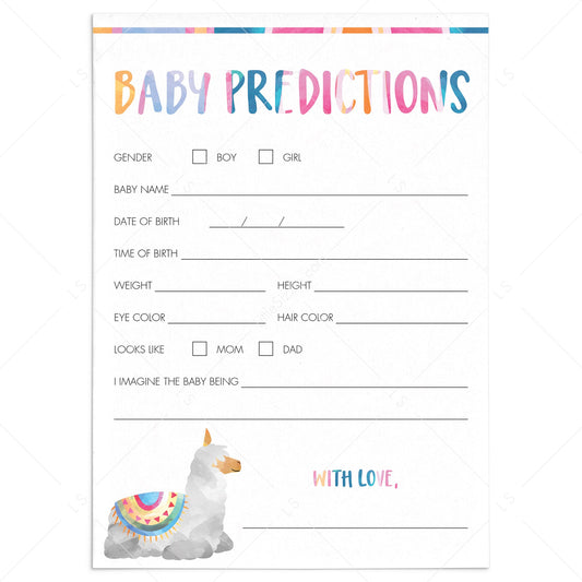 Summer baby shower game predictions for baby by LittleSizzle
