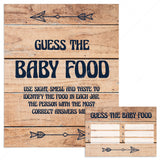 Printable guess the baby food game sign and cards by LittleSizzle