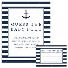 Guess the baby food game for boy baby shower by LittleSizzle
