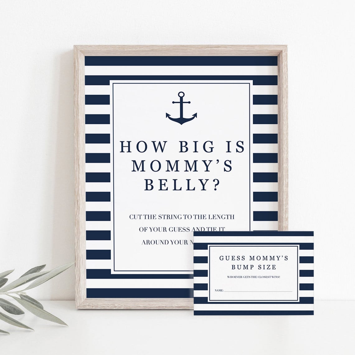 Nautical baby shower activity printable by LittleSizzle