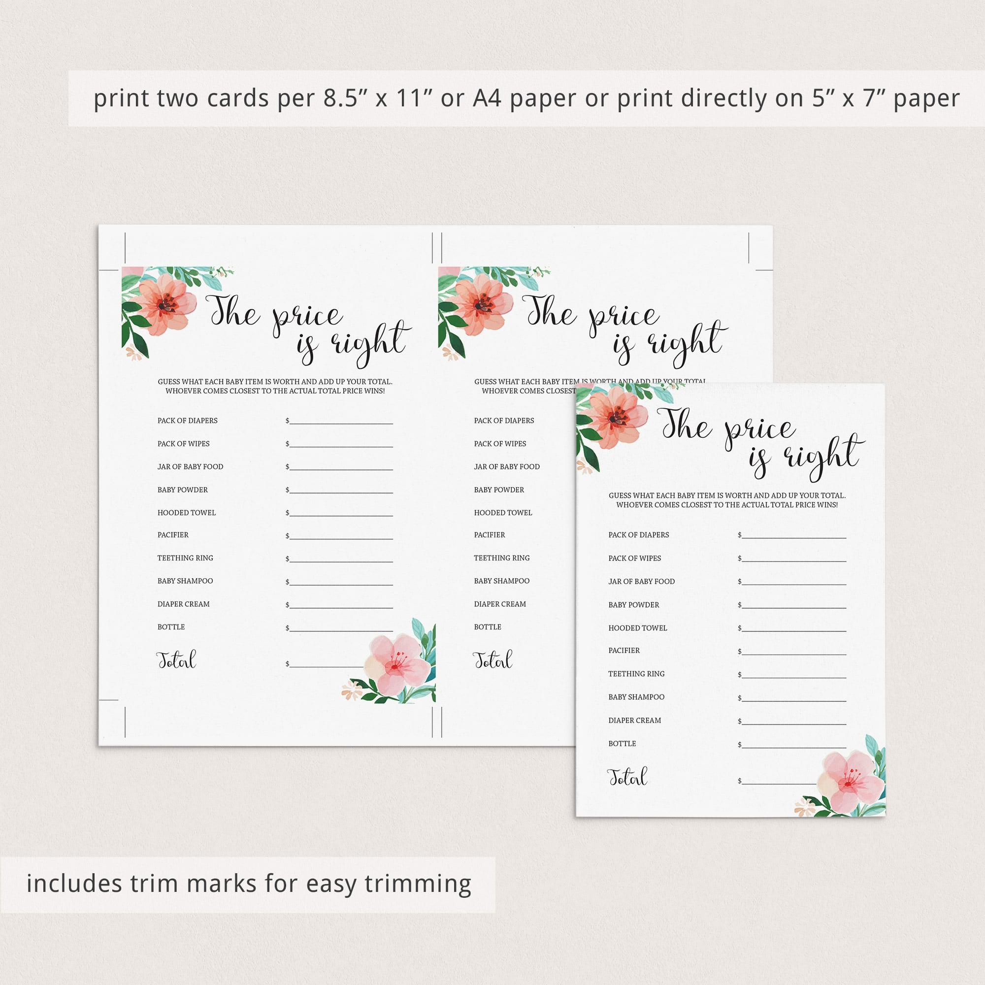 Gender neutral baby shower games printable by LittleSizzle