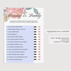 Boho Baby Shower Games Pack Blush Floral