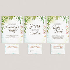 Guessing how many baby shower game table sign template by LittleSizzle