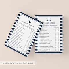 Adult Ever or Never Birthday Party Game for Him