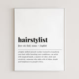 Hairstylist Definition Print Instant Download by Littlesizzle