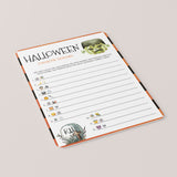 Halloween Emoji Quiz Printable Instant Download