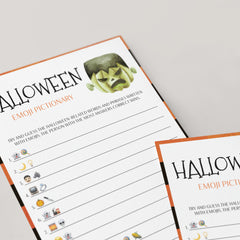 Halloween Emoji Quiz Printable Instant Download