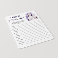 Printable Halloween Words Scramble Game