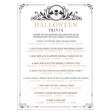 Black and Gold Halloween Trivia Printable by LittleSizzle