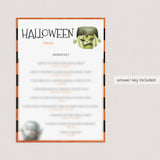 Halloween Games To Print At Home Instant Download