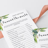 Botanical Birthday Party Game For Adults Printable
