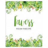 Luau party favors sign download by LittleSizzle