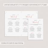 Drink If Bachelorette Game Rose Gold Printable
