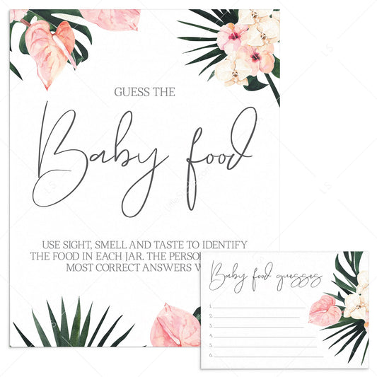 Summer Baby Shower Activity Guess The Baby Food by LittleSizzle