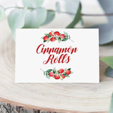Christmas Food Labels Template - Tented and Flat Cards by LittleSizzle