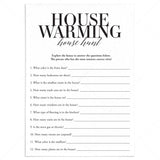 Printable Housewarming Hunt Game by LittleSizzle