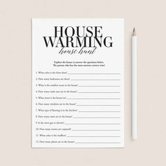 Printable Housewarming Hunt Game by LittleSizzle