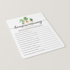 Housewarming Scavenger Hunt Printable