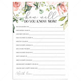(Virtual) Mother's Day Activity How Well Do You Know Your Mom by LittleSizzle