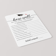 Who Knows The Graduate Best Game Printable
