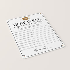 Black and Gold Graduation Party Game Bundle Printable