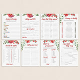 8 Christmas Baby Shower Games Bundle Printable by LittleSizzle