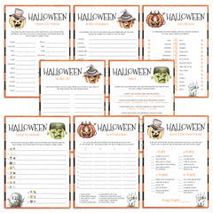 8 Halloween Games for Family To Print At Home by LittleSizzle