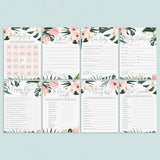 8 Tropical Baby Shower Games Printable by LittleSizzle