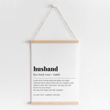 Husband Definition Print Instant Download
