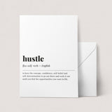 Hustle Definition Print Instant Download