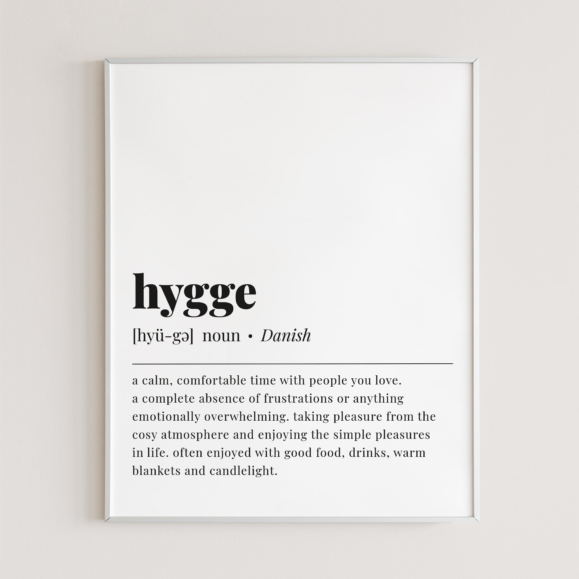 Hygge Definition Print Instant Download by Littlesizzle
