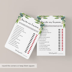 instant downloadable bridal shower game card bride or groom game