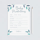 Winter baby predictions baby shower game printable by LittleSizzle