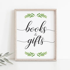 Watercolor leaves baby shower party decor by LittleSizzle