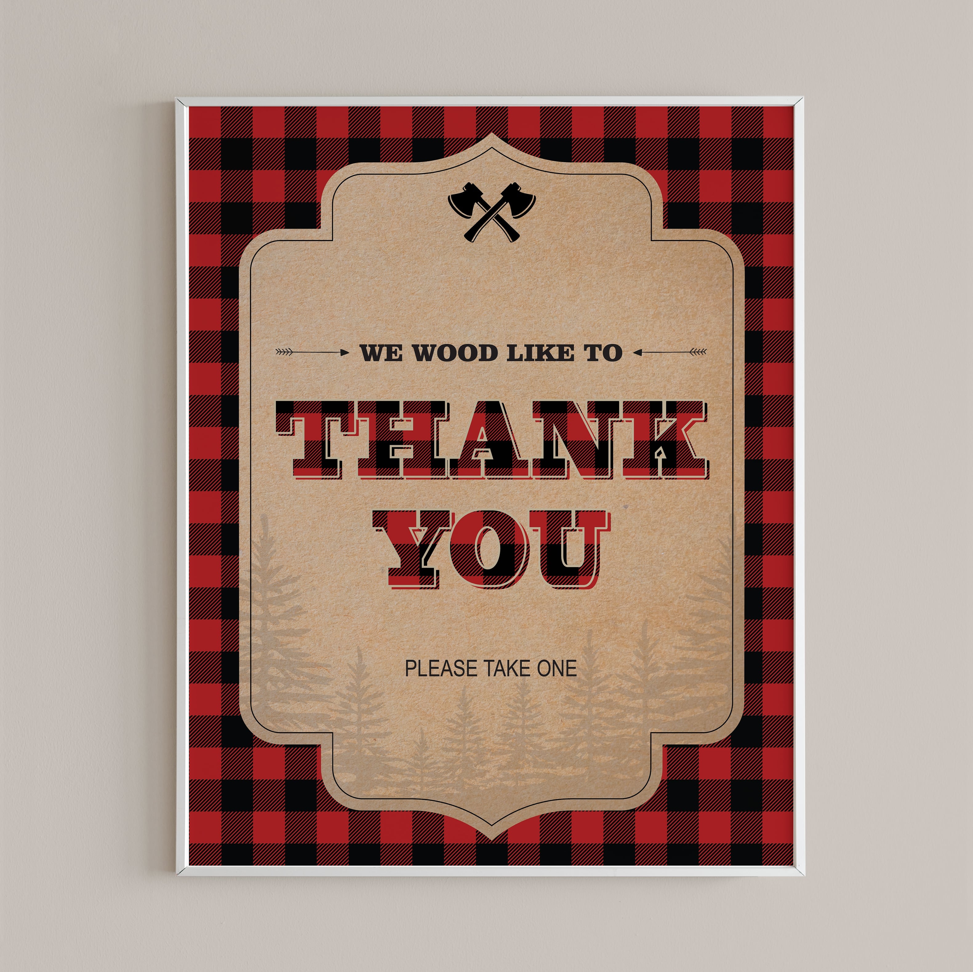 Thank you please take one favors sign by LittleSizzle