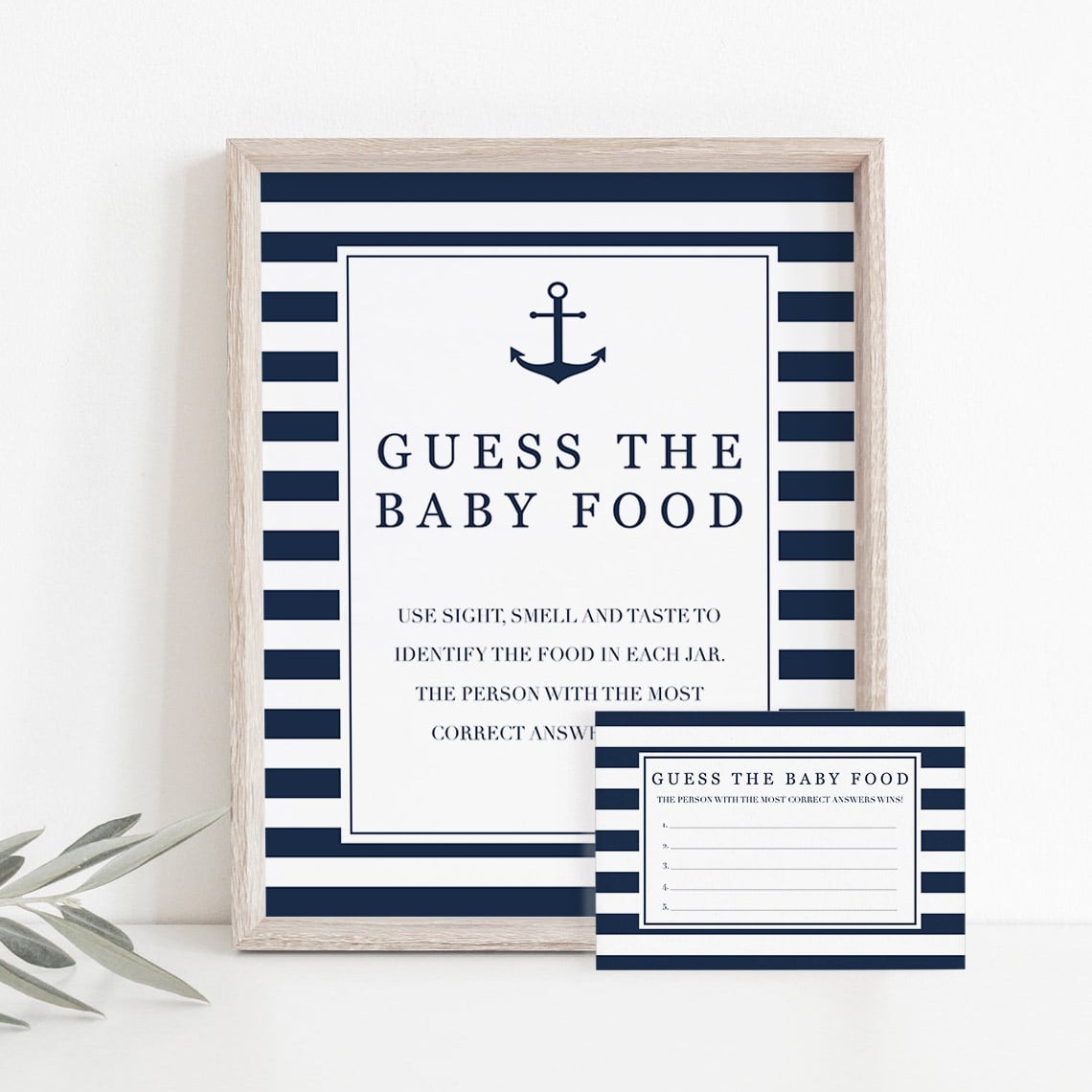 Baby food tasting game sign and cards printable by LittleSizzle