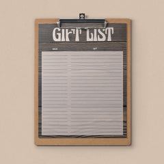 Woodland shower gift list printable by LittleSizzle