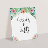 Gifts sign printable for floral themed shower by LittleSizzle