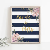 Instant download gifts sign with florals and stripes by LittleSizzle