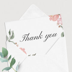 Instant download whimsical shower thank you card by LittleSizzle