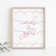 Printable pink gifts table sign by LittleSizzle