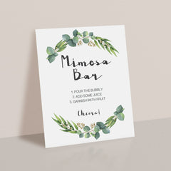 party mimosa sign downloadable