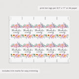 Editable tag for floral baby shower by LittleSizzle