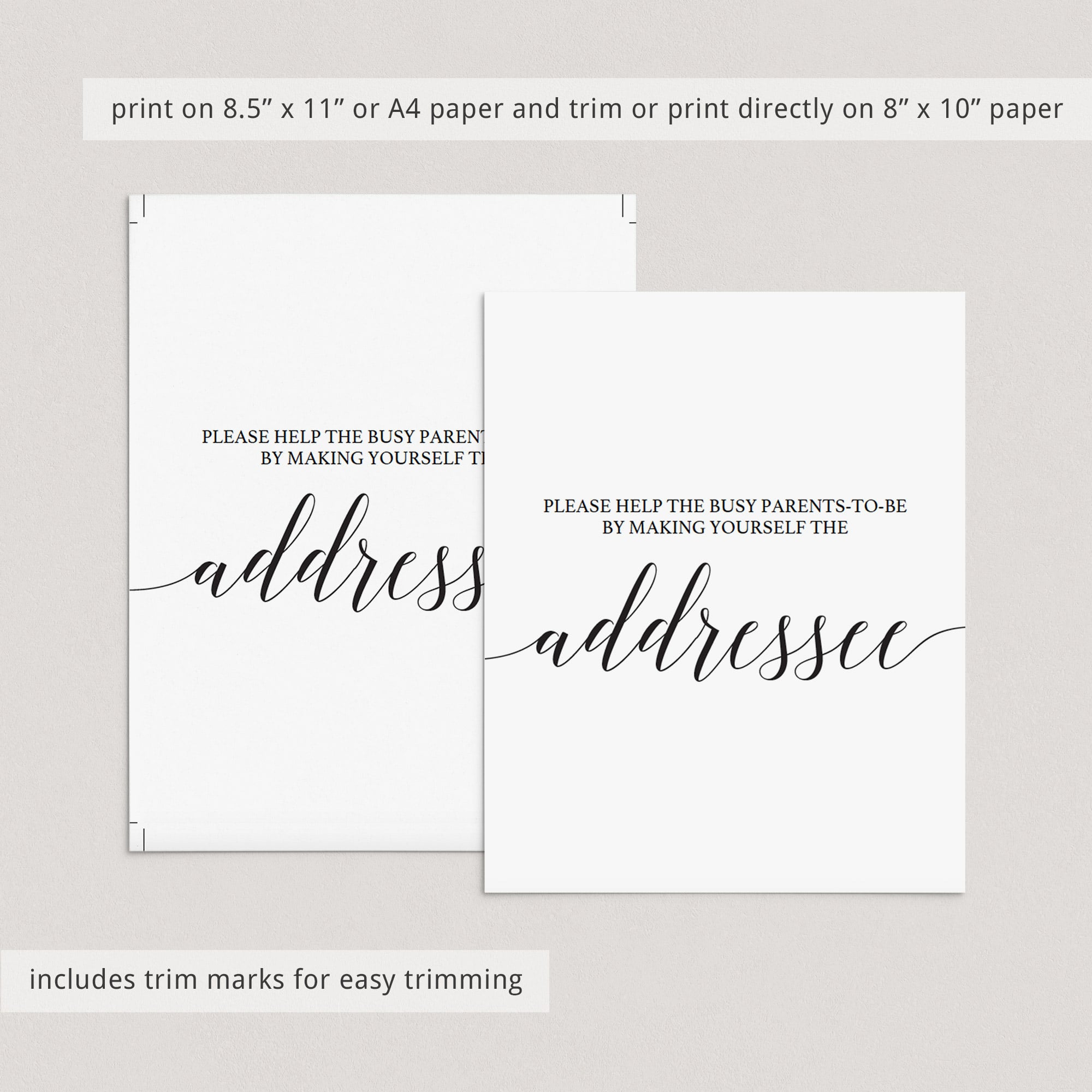Make yourself the address sign template by LittleSizzle