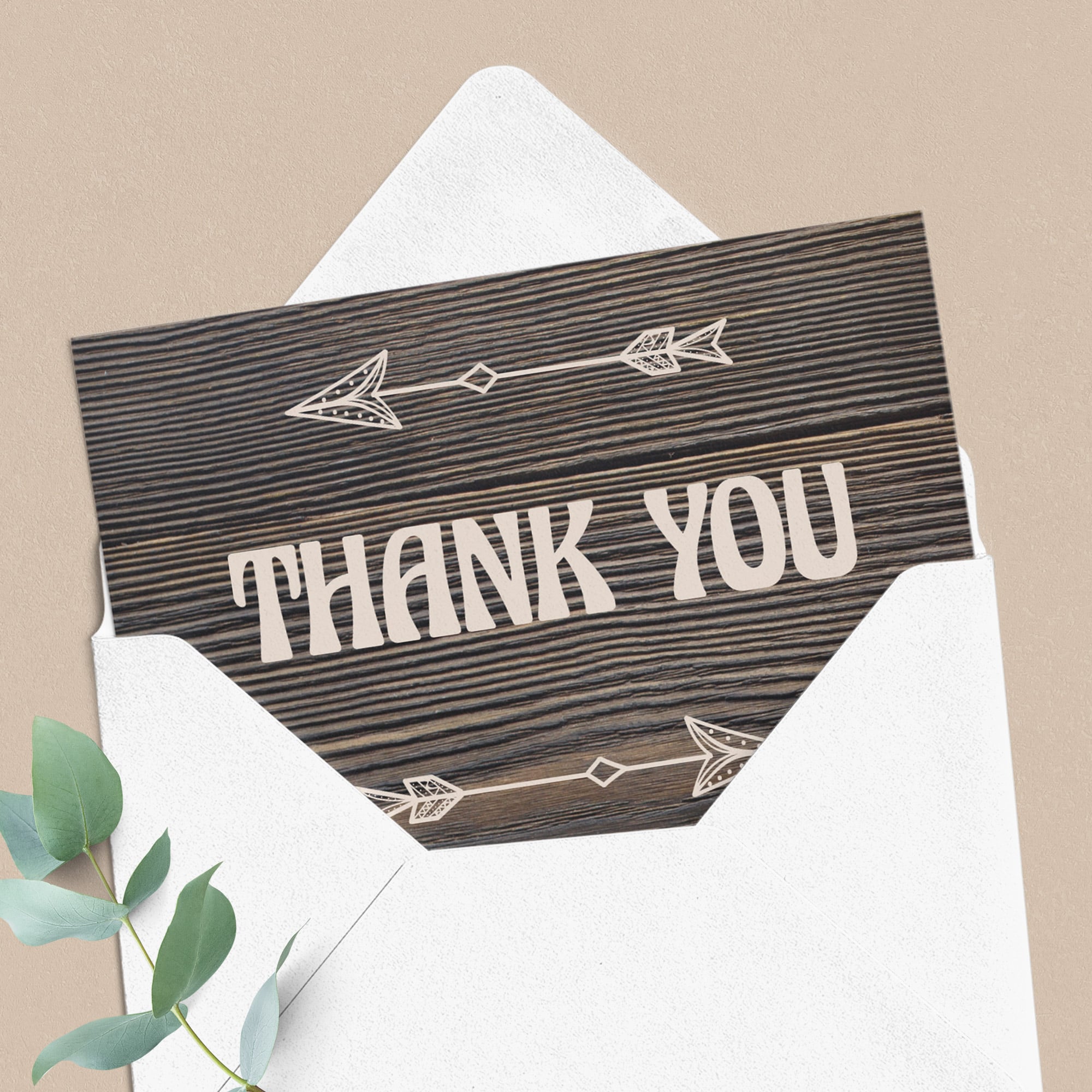 Woodland thank you note cards printable by LittleSizzle