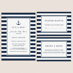 Nautical Baby Shower Invitation Templates by LittleSizzle