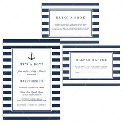 Nautical Baby Shower Invitation Templates by LittleSizzle